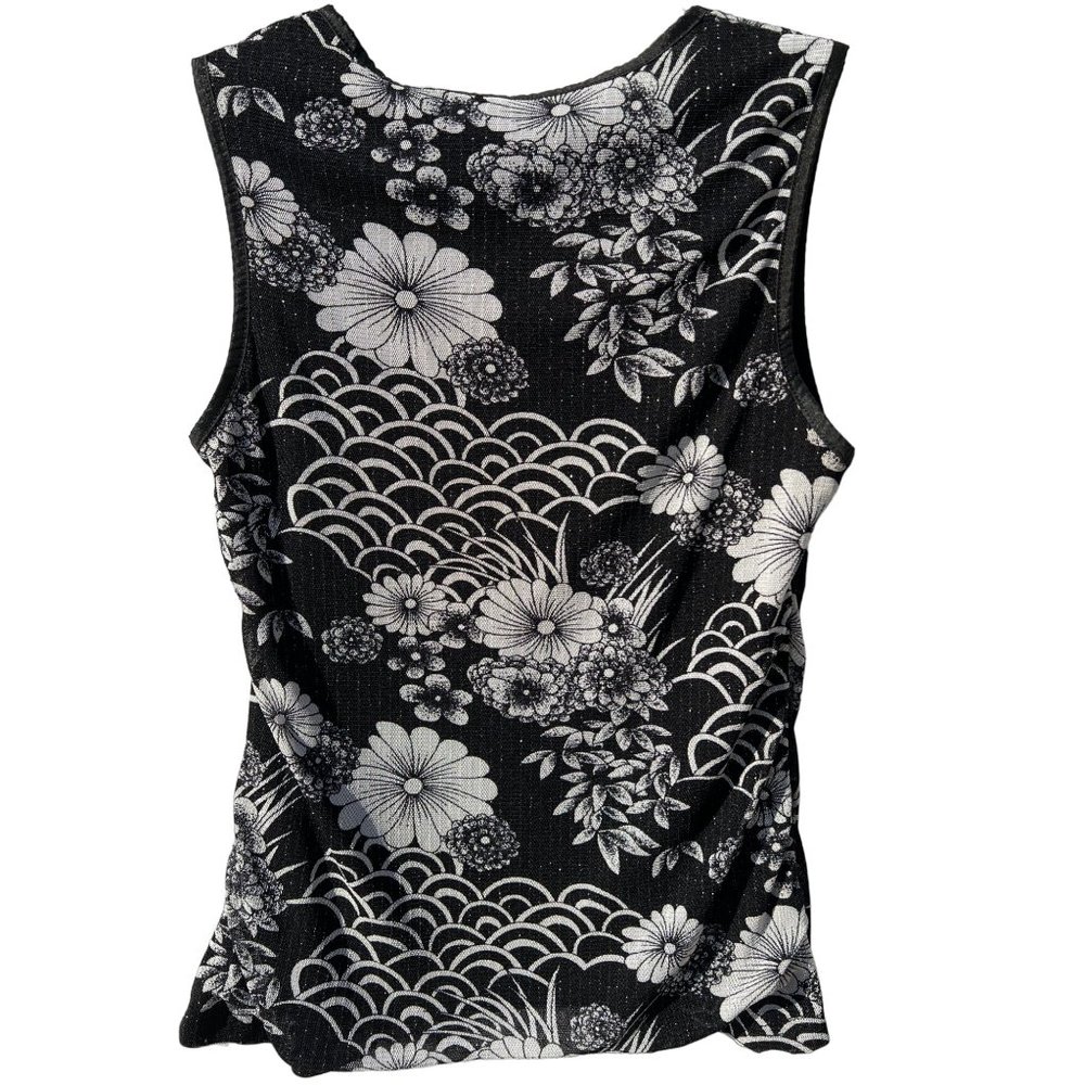 Monte Milano women’s tank size 5 black and white floral lined - Picture 4 of 5